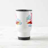 Cartoon Unicorn's Magic Carpet Ride Commuter Mok (Center)