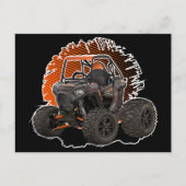 Cartoon UTV-terreinwagen Briefkaart (Voorkant)