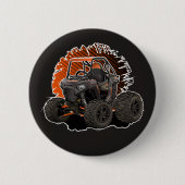 Cartoon UTV-terreinwagen Ronde Button 5,7 Cm (Voorkant)
