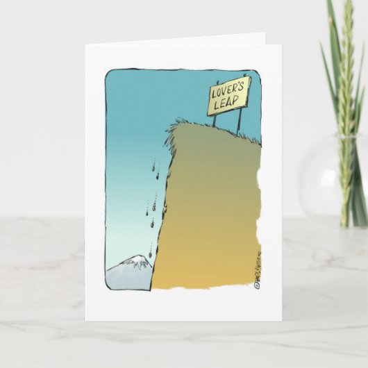 Cartoon Valentijn van een Secret Admirer Feestdagen Kaart (Voorkant)