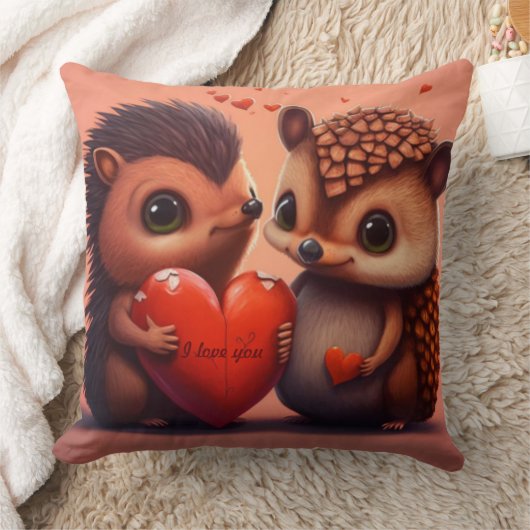 cartoon valentijns beer kussen (Deken)