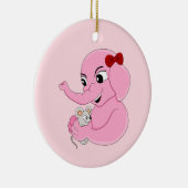 Cartoon van acute olifanten keramisch ornament (Rechts)