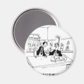 Cartoon van advocaat 5299 magneet (Voorkant / Achterkant)