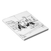 Cartoon van advocaat 5299 notitieblok (Schuin)