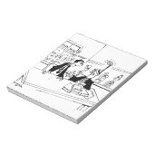 Cartoon van advocaat 5299 notitieblok (Linkerzijde)