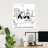 Cartoon van advocaat 5299 poster (Thuiskantoor)
