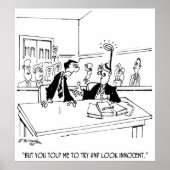 Cartoon van advocaat 5299 poster (Voorkant)