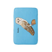 Cartoon van Barn owl Badmat (Voorkant Verticaal)