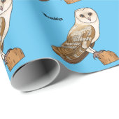 Cartoon van Barn owl Cadeaupapier (Rol Hoek)