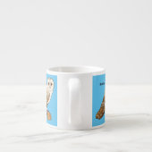 Cartoon van Barn owl Espresso Kop (Achterkant)