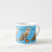 Cartoon van Barn owl Espresso Kop (Voorkant rechts)