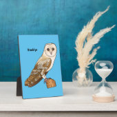 Cartoon van Barn owl Fotoplaat (Zijkant)
