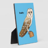 Cartoon van Barn owl Fotoplaat (Zijkant)