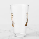 Cartoon van Barn owl Glas (Links)