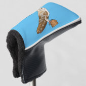 Cartoon van Barn owl Golfheadcover (3/4 voorkant)