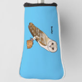 Cartoon van Barn owl Golfheadcover (Draai 90)