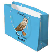 Cartoon van Barn owl Groot Cadeauzakje (Achterkant Gekanteld)