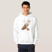 Cartoon van Barn owl Hoodie (Voorkant volledig)