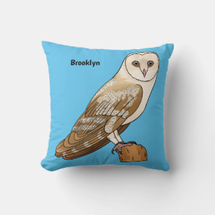 Cartoon van Barn owl Kussen