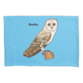 Cartoon van Barn owl Kussensloop (Voorkant)
