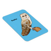 Cartoon van Barn owl Magneet (Rechterzijde)