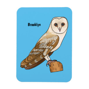 Cartoon van Barn owl Magneet