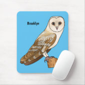 Cartoon van Barn owl Muismat (Met muis)