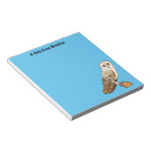 Cartoon van Barn owl Notitieblok (Schuin)