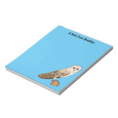 Cartoon van Barn owl Notitieblok (Linkerzijde)