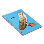 Cartoon van Barn owl Notitieboek (Rechterzijde)