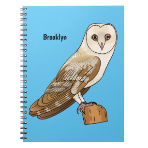 Cartoon van Barn owl Notitieboek