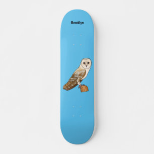Cartoon van Barn owl Persoonlijk Skateboard
