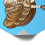 Cartoon van Barn owl Poster (Hoek)