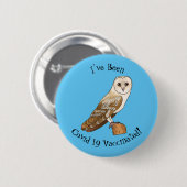Cartoon van Barn owl Ronde Button 5,7 Cm (Voorkant /achterkant)