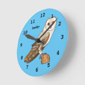 Cartoon van Barn owl Ronde Klok (Hoek)