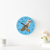 Cartoon van Barn owl Ronde Klok (Huis)