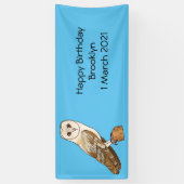 Cartoon van Barn owl Spandoek (Verticaal)