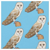 Cartoon van Barn owl Stof (Close Up)