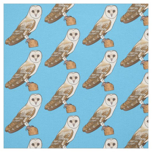 Cartoon van Barn owl Stof (Swatch)