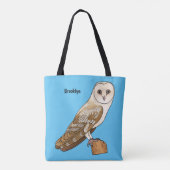 Cartoon van Barn owl Tote Bag (Achterkant)