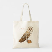 Cartoon van Barn owl Tote Bag (Achterkant)