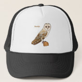 Cartoon van Barn owl Trucker Pet (Voorkant)