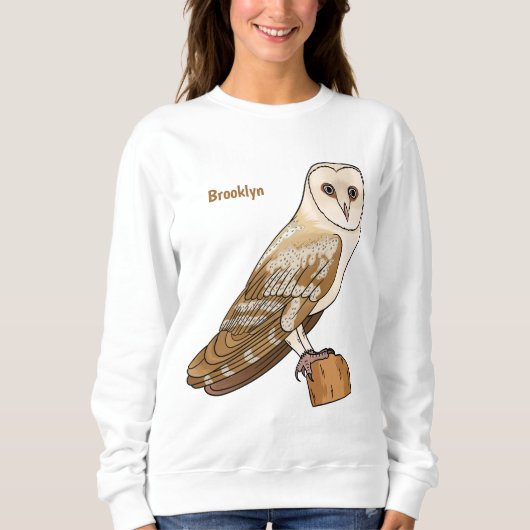 Cartoon van Barn owl Trui (Voorkant)