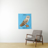 Cartoon van Barn owl Wandkleed (In situ)