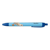 Cartoon van Barn owl Zwarte Inkt Pen (Bodem)
