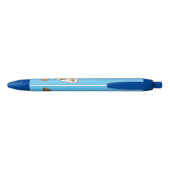 Cartoon van Barn owl Zwarte Inkt Pen (Achterkant)