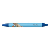 Cartoon van Barn owl Zwarte Inkt Pen (Voorkant)