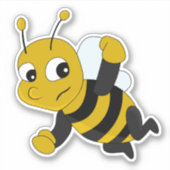 Cartoon van bijen, op maat gesneden vinylsticker sticker (Voorkant)