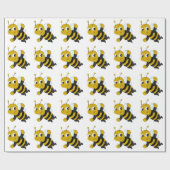 Cartoon van bijen, verpakkingspapier cadeaupapier (Vlak)