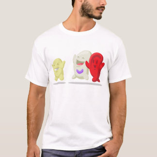 Cartoon van bloedcellen - erytrocyten, leukocyten, t-shirt